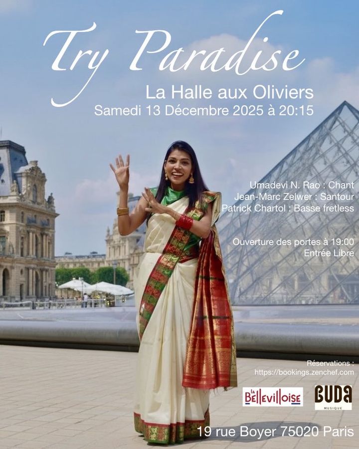 Affiche : Try Paradise à la Halle aux Oliviers de la Bellevilloise, 13 décembre 2025